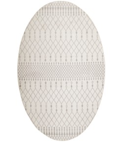 Nourison Astra Machine Washable Ivory ASW10 5 ft. 3 in. Round Rug