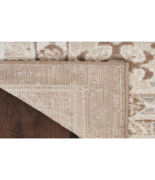 Nourison Serenity Home Ivory Mocha SRH01 3 ft. 11 in. X 5 ft. 11 in. Rectangle Rug