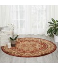 Nourison Delano Round Area Rug DEL05-Brick
