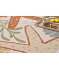 Nourison Aloha Ivory Multicolor ALH24 7 ft. 10 in. Round Rug