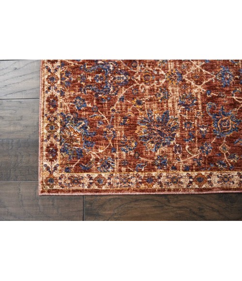Nourison RESEDA Area Rug Nourison Reseda Runner Area Rug RES02-Brick