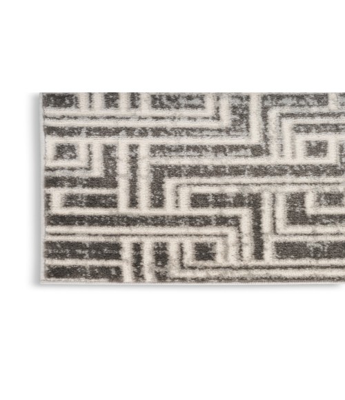 Nourison Serenity Home Grey Ivory Rug SRH04 9 ft. X 12 ft. Rectangle - Rugs Town Nourison Serenity Home Grey Ivory SRH04 9 ft. X 12 ft. Rectangle Rug