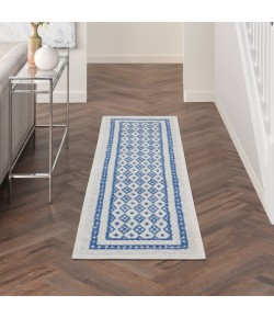 Nourison Whimsicle - Whs13 Ivory Blue Area Rug 2 ft. X 8 ft. Rectangle