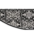 Nourison Aloha Black White ALH34 7’10” Round Rug