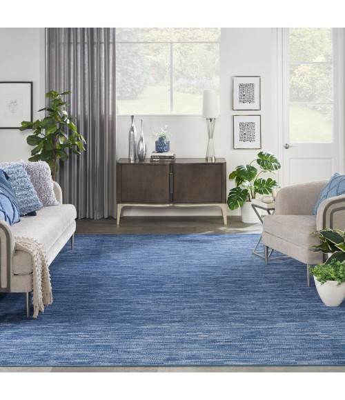Nourison Nourison Essentials Area Rug Nourison Nourison Essentials Area Rug NRE01 Navy Blue