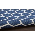 Nourison Reversible Indoor Outdoor Navy RVB01 8 ft. Round Rug