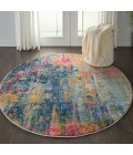 Nourison CELESTIAL Area Rug Nourison Celestial Area Rug CES09-Blue/Yellow