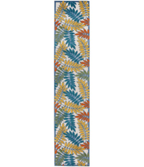Aloha Area Rug Nourison Aloha Area Rug ALH18 Ivory/Multi 2'3" x 10'
