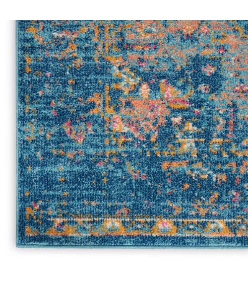 Nourison Tranquil Area Rug TRA06 Navy Blue 2' x 4'