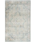 Nourison Astra Machine Washable Light Blue ASW12 4 ft. X 6 ft. Rectangle Rug