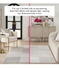 Inspire Me! Home Décor Brushstrokes Area Rug BSK04 Silver Grey