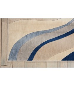 Nourison Somerset - St81 Ivory Blue Area Rug 7 ft. 9 X 10 ft. 10 Rectangle