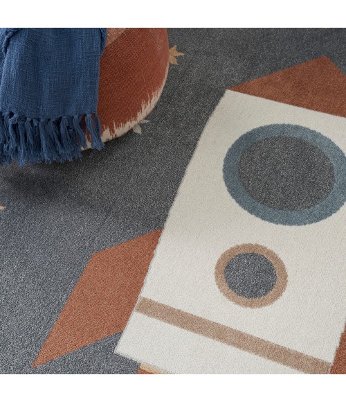 Nourison Astra Machine Washable Area Rug ASW06 Sky Blue