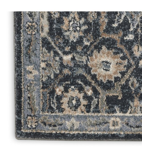 Nourison MOROCCAN CELEBRATION Area Rug kathy ireland Home Moroccan Celebration Runner Area Rug KI385-Navy