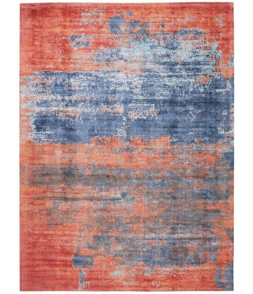 kathy ireland Home Safari Dreams Area Rug KI374-Blue/Brick