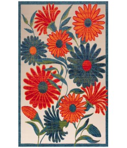 Nourison Aloha Ivory Multicolor ALH33 9 ft. X 12 ft. Rectangle Rug
