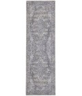 Nicole Curtis Machine Washable Series 1 Area Rug SR101 Black 7' Runner