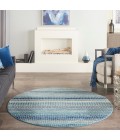 Passion Area Rug Nourison Passion Area Rug PSN26 Navy Blue 4' Round