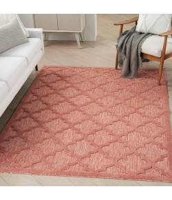 Nourison Easy Care - Nes01 Coral Orange Area Rug 5 ft. X 7 ft. Rectangle