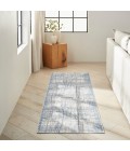 Calvin Klein Rush Area Rug CK950 Ivory Blue