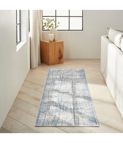 Calvin Klein Rush Area Rug CK950 Ivory Blue