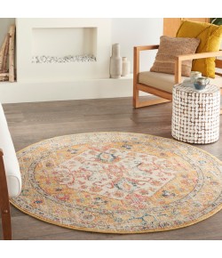 Nourison Passion - Psn23 Ivory Yellow Area Rug 5 ft. 3 X Round