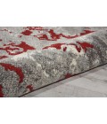 Twilight Area Rug Nourison Twilight Round Area Rug TWI21 Grey/Red 8' Round