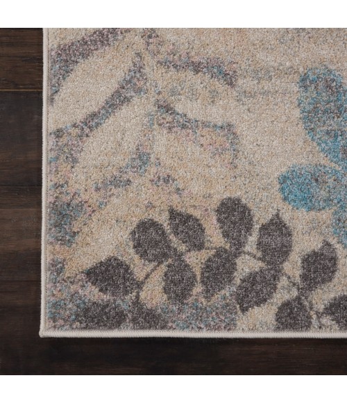 Nourison Tranquil Runner Area Rug TRA01-Ivory/Light Blue