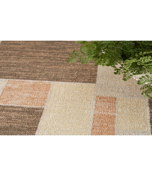 Nourison Astra Machine Washable Beige Multicolor ASW09 6 ft. 7 in. X 9 ft. Rectangle Rug