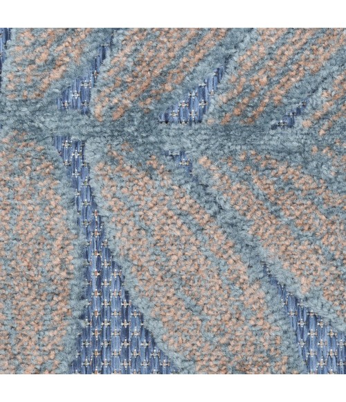 Nourison Aloha Blue Rose ALH18 7 ft. 10 in. X 10 ft. 6 in. Rect. Rug