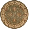Nourison Home Living Treasures LI04 Green 5 ft. 10 in. Round Area Rug