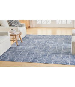 Nourison Home New Concept Washable Blue SR107 5 ft. 3 in. X 7 ft. 3 in. Rectangle Rug