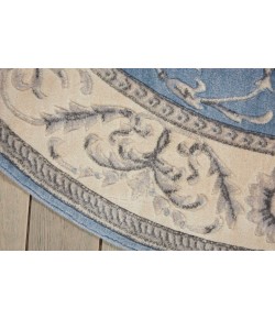 Nourison Somerset - St02 Light Blue Area Rug 5 ft. 6 X Round