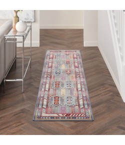 Nourison Home Vintage Kashan VKA06 Grey/Multi 2 ft. 4 in. X 8 ft. Area Rug