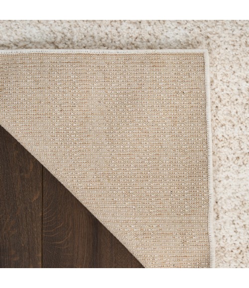 Nourison Home Modern Shag Ivory Beige MMD04 5 ft. 3 in. X 7 ft. Rectangle Rug