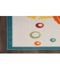 Nourison Aloha Teal Multi ALH27 7 ft. 10 in. X 10 ft. 6 in. Rectangle Rug