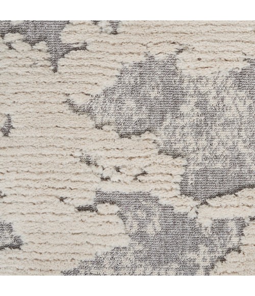 Nourison TEXTURED CONTEMPORARY Area Rug Nourison Textured Contemporary Area Rug TEC01-Ivory/Grey