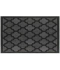 Nourison Easy Care Charcoal Black NES01 5 ft. Square Rug