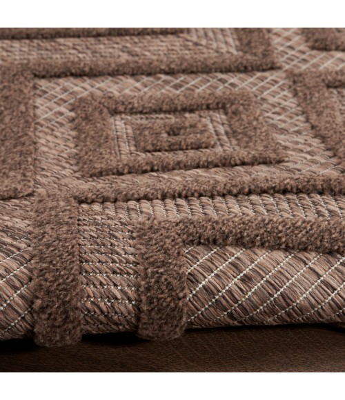 Nourison Home Versatile Brown NRV01 4 ft. Round Rug