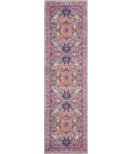 Nourison Passion Runner Area Rug PSN20-Light Grey/Pink