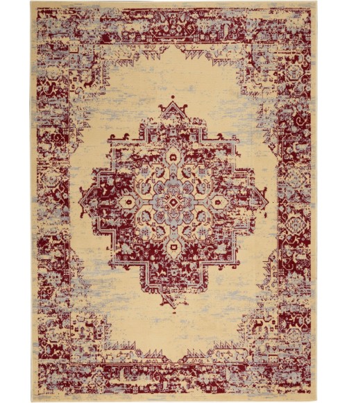 Nourison Grafix Area Rug GRF14-Cream/Red