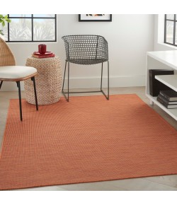 Nourison Positano - Pos01 Terracotta Area Rug 4 ft. X 6 ft. Rectangle