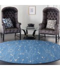 Nourison Grafix Round Area Rug GRF15-Light Blue