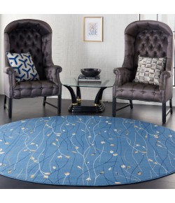 Nourison Grafix - Grf15 Light Blue Area Rug 8 ft. X Round