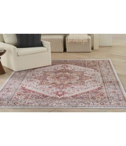 Nourison Vintage Home Ivory Red VNH01 5 ft. X 7 ft. Rectangle Rug