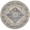 Nourison Vintage Kashan - Vka07 Ivory Blue Area Rug 6 ft. X 6 ft. Round