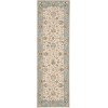 Nourison Home Living Treasures LI16 Ivory Aqua 2 ft. 6 in. X 8 ft. Area Rug