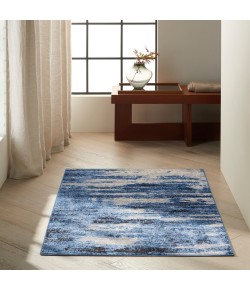Calvin Klein Ck001 Riverflow - Rfv01 Blue Grey Area Rug 3 ft. 2 in. X 5 ft. Rectangle