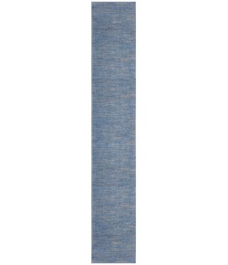 Nourison Essentials - Nre01 Blue Grey Area Rug 2 ft. 2 in. X 16 ft. Runner
