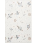 Nourison Astra Machine Washable Ivory Multicolor ASW18 5 ft. 3 in. X 7 ft. Rectangle Rug